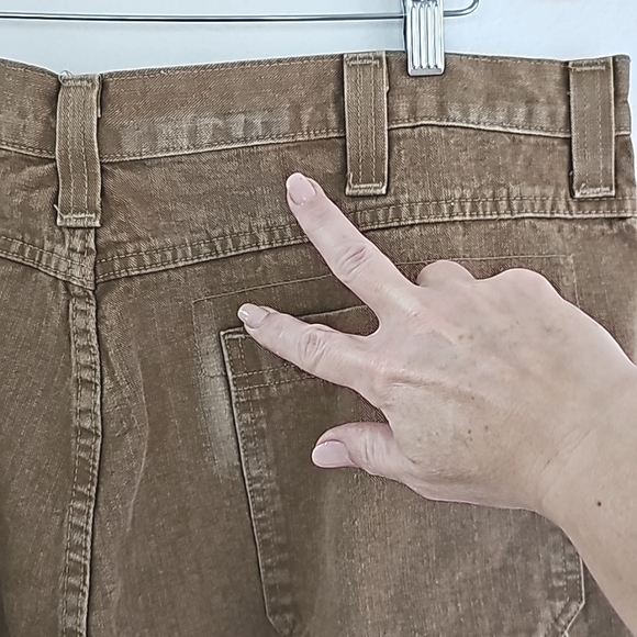 Wrangler Cargo Shorts Mens Size 40 Tan Denim Pockets 9.5” Inseam Cotton NEW - Picture 7 of 9